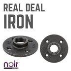 3/4 in. Prefinished Matte Black Floor Flange