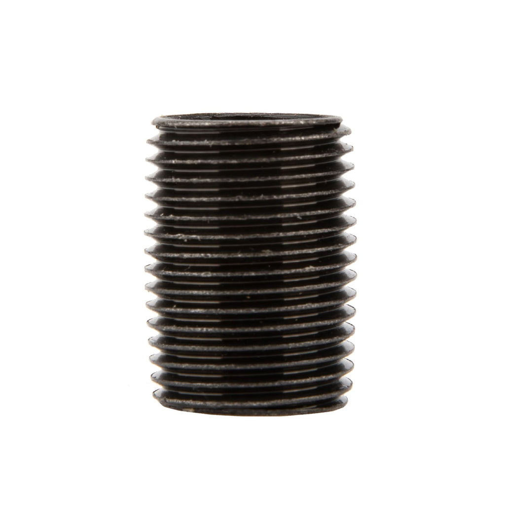 1/2 in. x 1 in. Prefinished Matte Black Pipe
