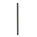 1/2 in. x 11 in. Prefinished Matte Black Pipe