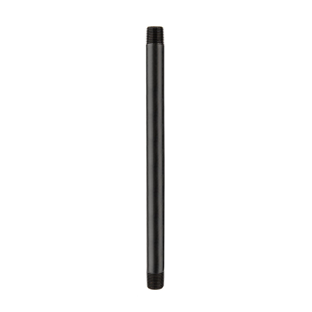 1/2 in. x 12 in. Prefinished Matte Black Pipe
