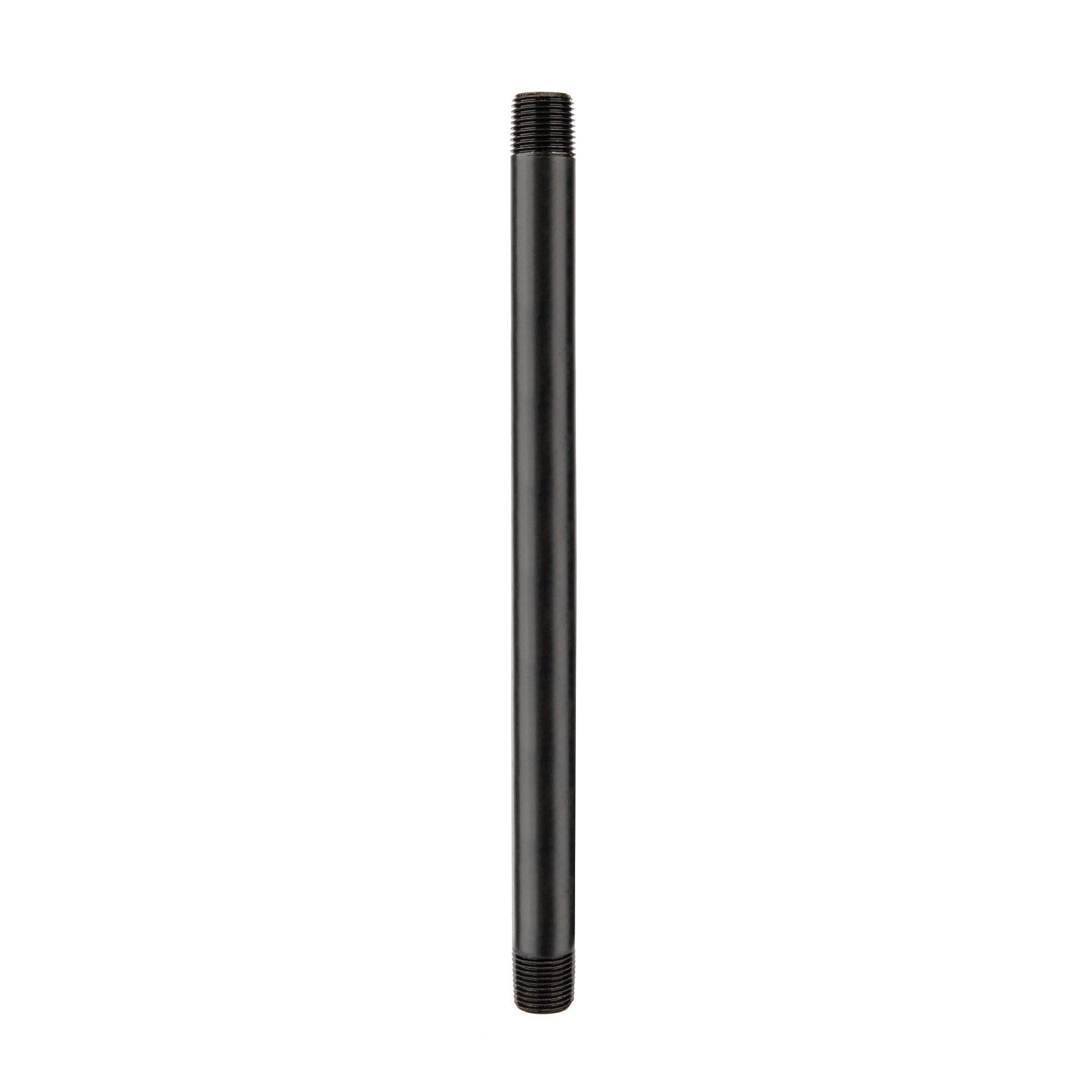 1/2 in. x 12 in. Prefinished Matte Black Pipe