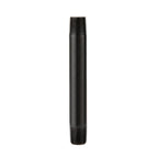 1/2 in. x 6 in. Prefinished Matte Black Pipe