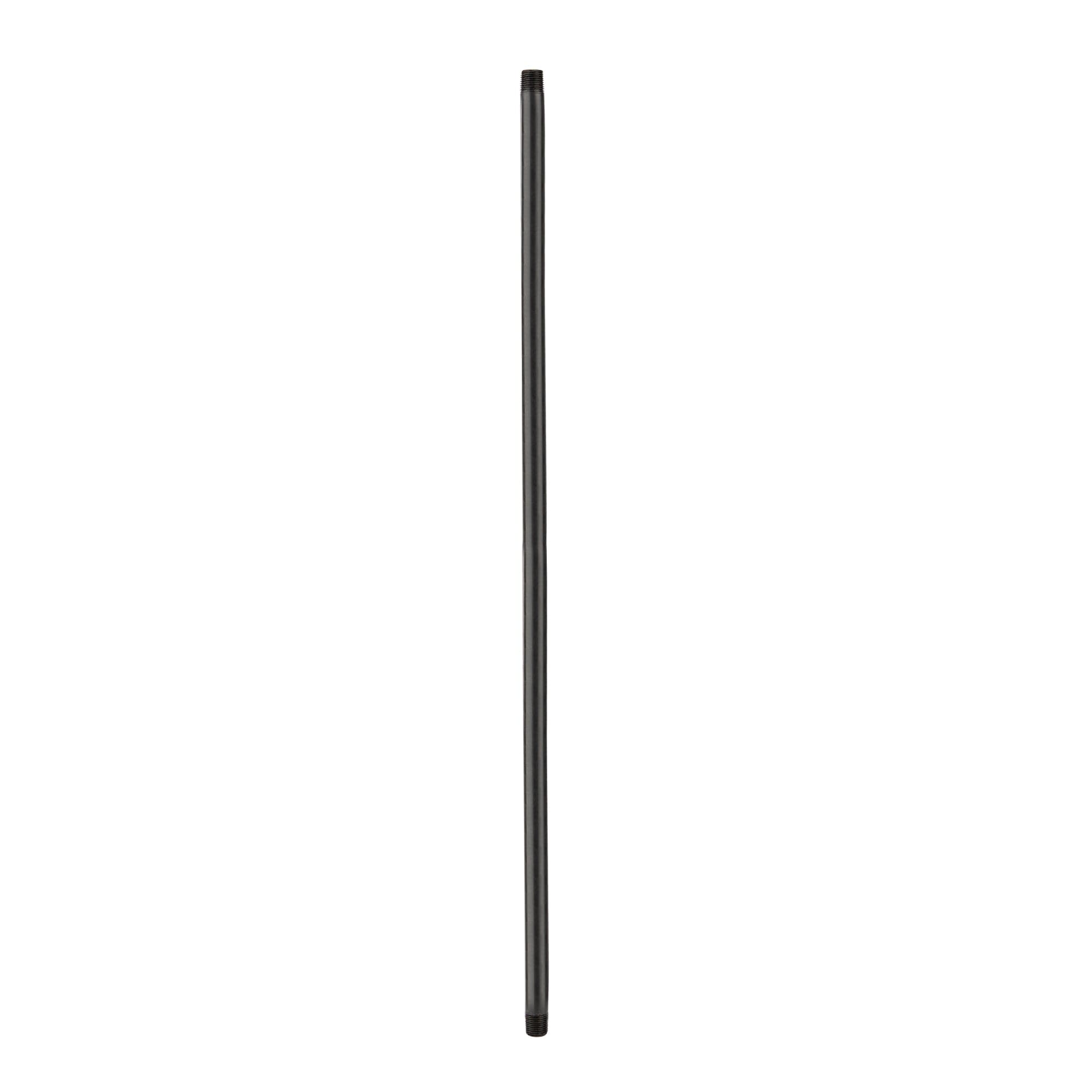 1/2 in. x 30 in. Prefinished Matte Black Pipe