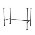 Noir Black H Desk by PIPE DECOR