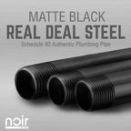 1/2 in. x 12 in. Noir Black Clothing Hanging Bracket Kit, 4 Pack