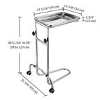 Yescom Mayo Stand Foot Operated Double Post