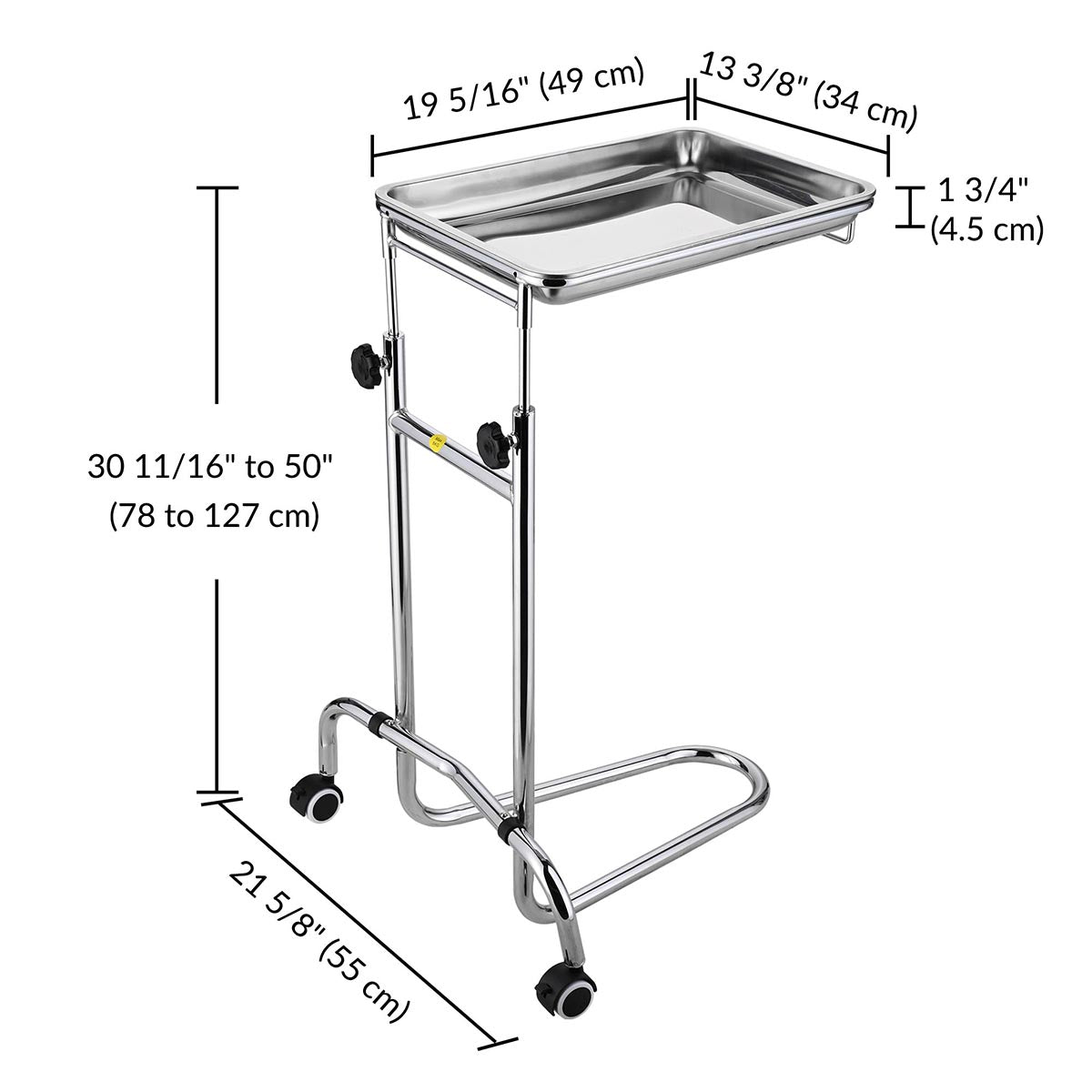 Yescom Mayo Stand Foot Operated Double Post
