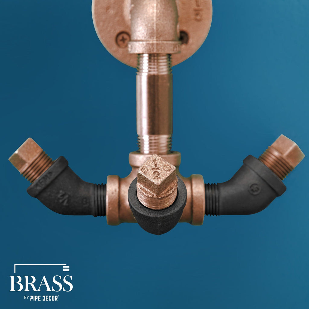 1/2 in. x 6 in. Red Brass Pipe