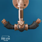 1/2 in. x 6 in. Red Brass Pipe
