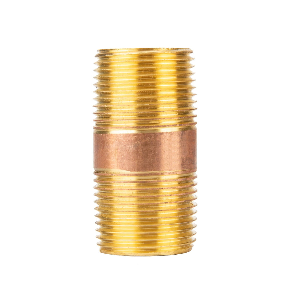 3/4 in. x 2 in. Red Brass Pipe