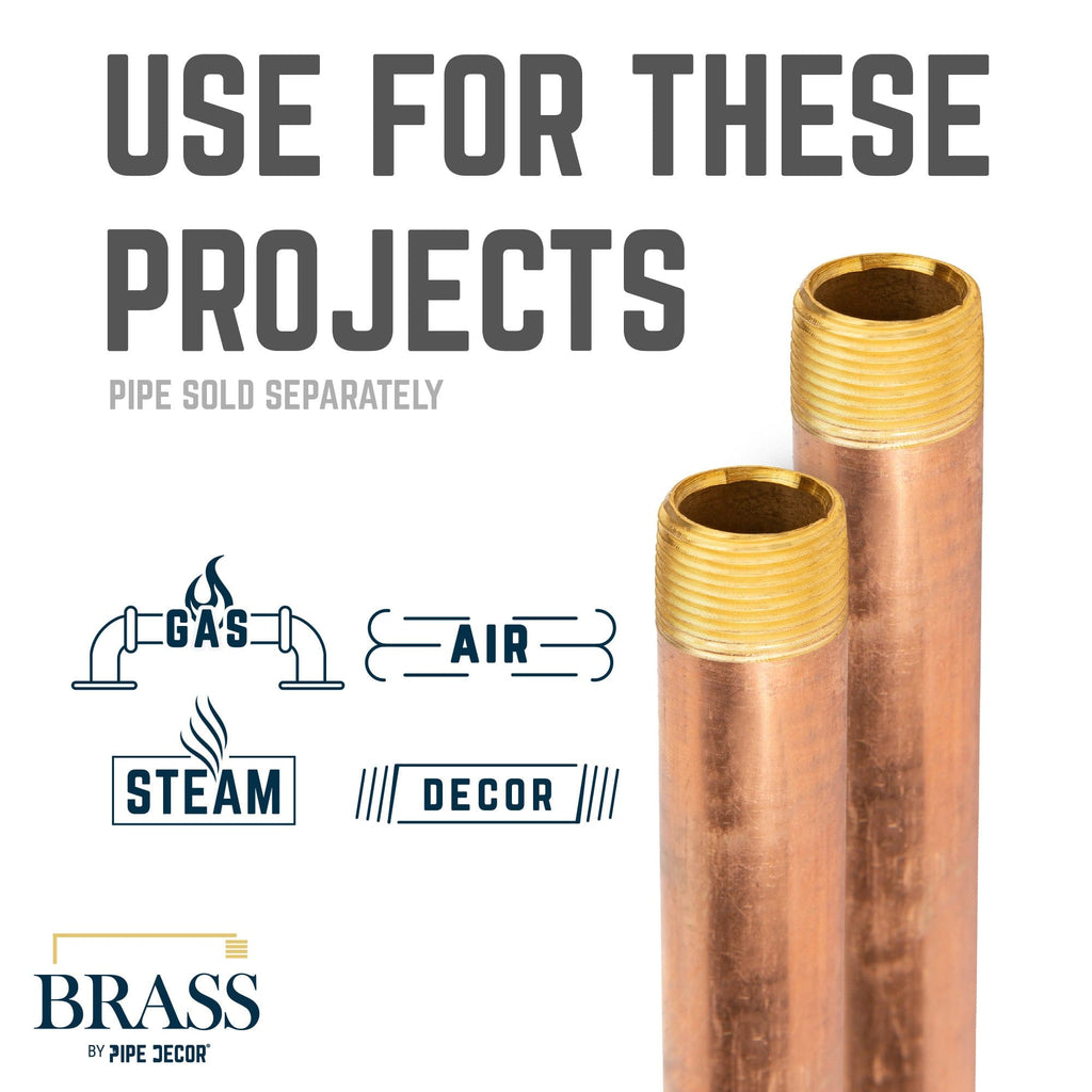 3/4 in. x 6 in. Red Brass Pipe