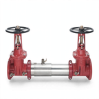3" Double Check Backflow Preventor Valve Ductile Iron Assembly Grooved