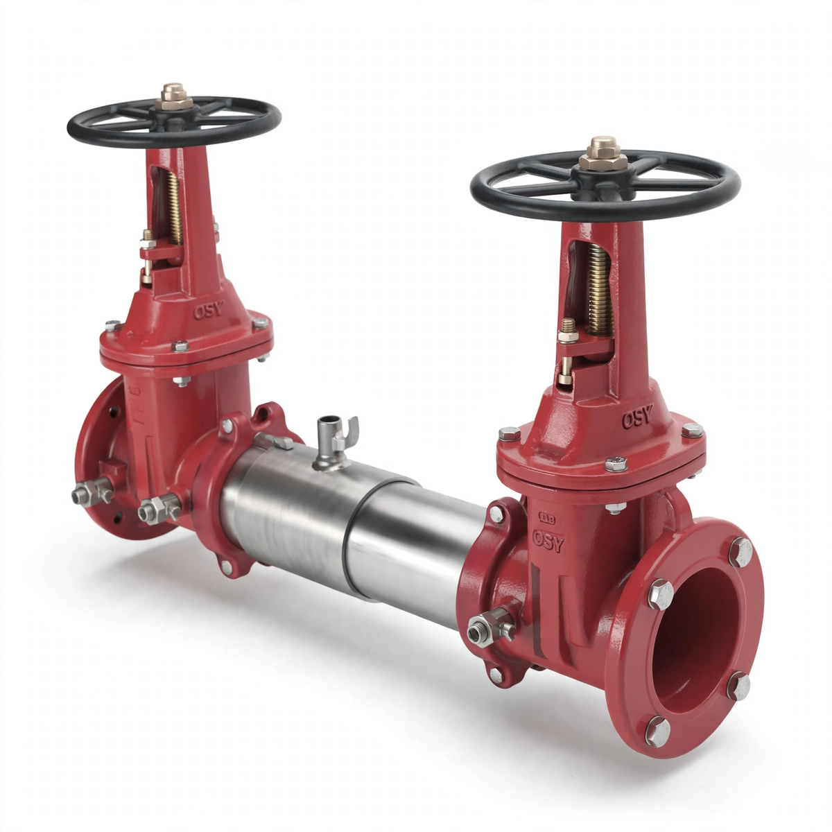 3" Double Check Backflow Preventor Valve Ductile Iron Assembly Grooved