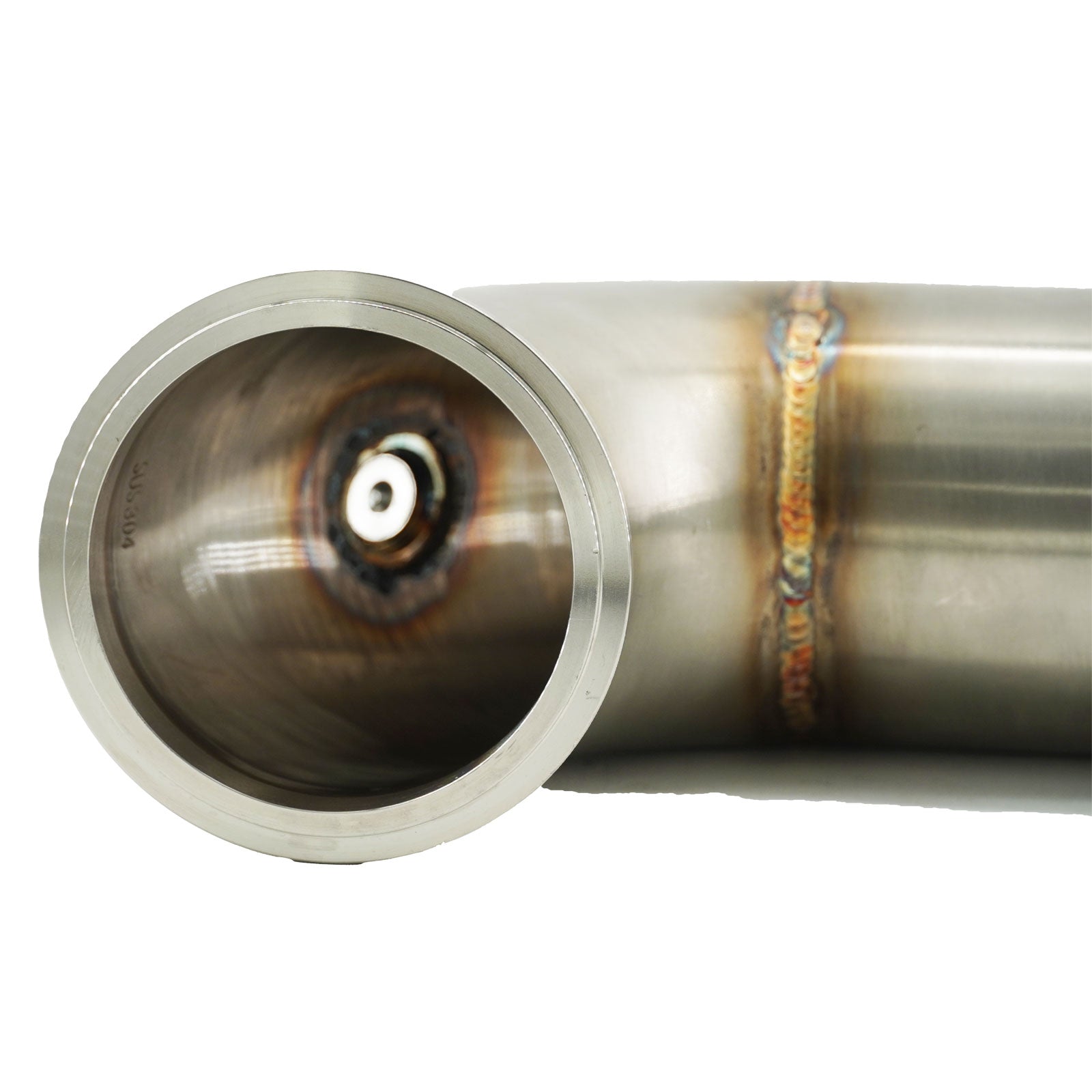 3" Downpipe V Band Turbo 304 Stainless 90 3.55 inch/90mm OD Exhaust Flange O2 Bung Garrett Turbo