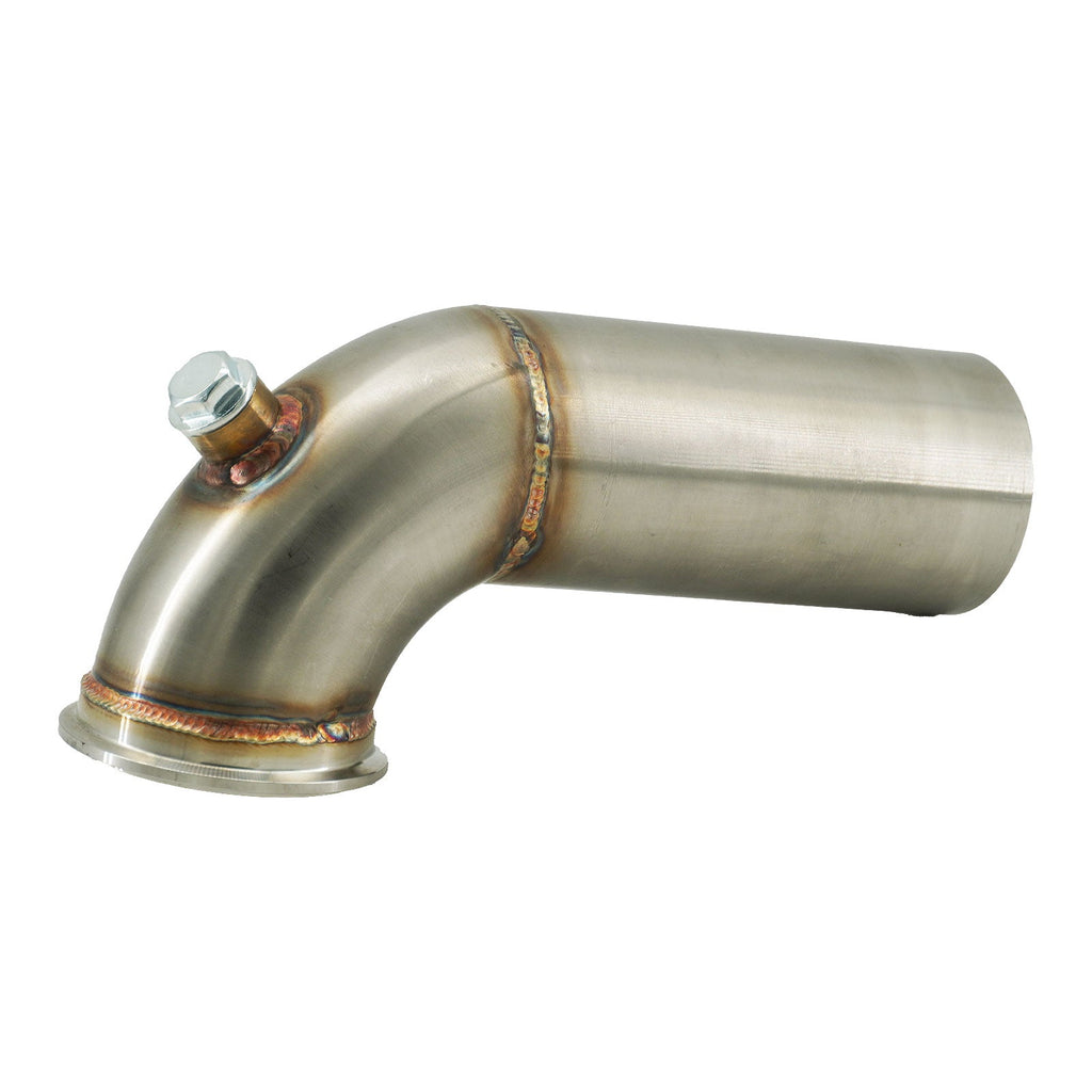 3" Downpipe V Band Turbo 304 Stainless 90 3.55 inch/90mm OD Exhaust Flange O2 Bung Garrett Turbo
