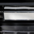 104" 4-Burner 72,000 BTU Black Outdoor Kitchen Bar Barbecue Island Grill + Wine Cooler + Sink