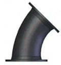 4" Black Cast Iron Flange 45 Degree Elbow Fitting