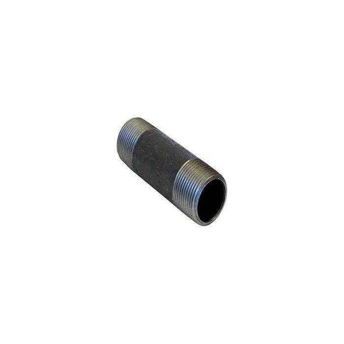 4" Black Pipe Nipple Import for Plumbing and Construction