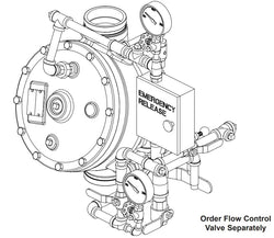 4" Model J Flow Control Valve Vertical Trim for Fire Systems