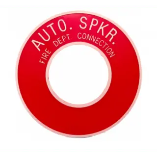 4" X 8" Metal Wall Plate FDC Sign for Fire Safety