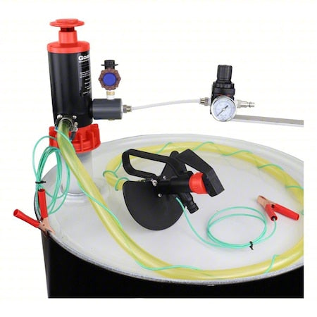 Air Drum Pump, 4.5 gpm, 10 psi, 1:1