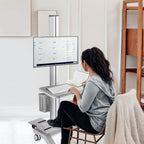 Yescom NexusX Mobile Computer Cart Pull Out Keyboard Tray