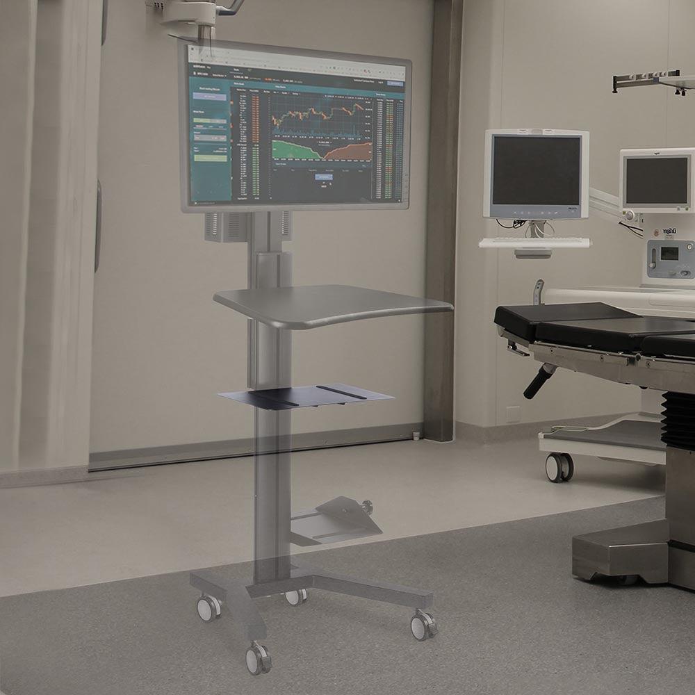Yescom NexusX Mobile Computer Cart Printer Shelf