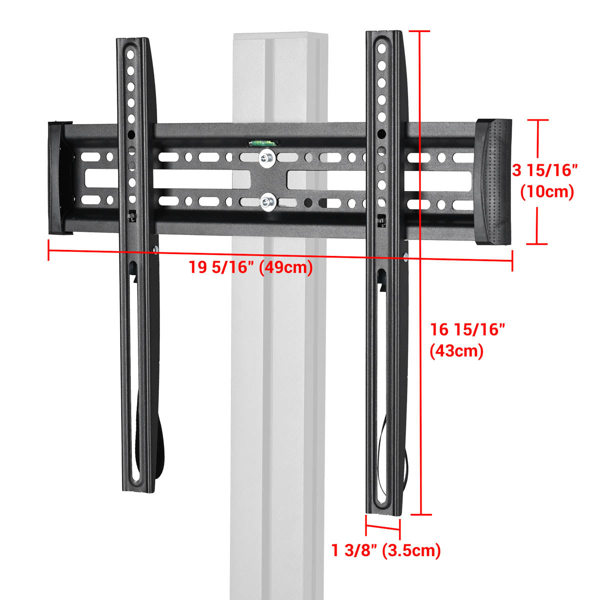 Yescom Mobile TV Stand Mount Bracket for Monitors up to 65"