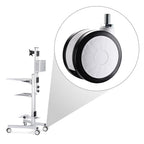 Yescom NexusX Mobile Computer Cart Swivel Caster Wheels 2Pcs