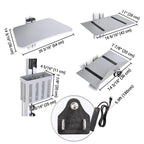 Yescom NexusX Dual-Monitor Rolling Computer Cart w/ Locking Metal Drawer