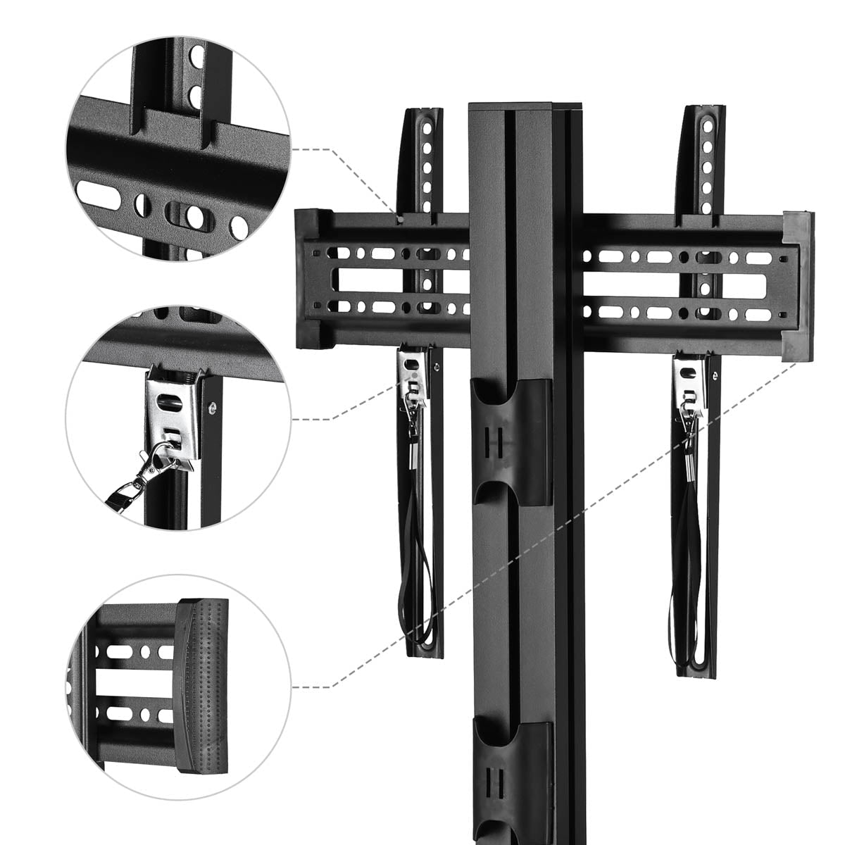 Yescom NexusX Mobile TV Stand with Mount for 32-65in Monitors Office Classroom