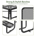 46" Square Picnic Table With Umbrella Hole