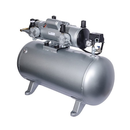 2 HP Piston Air Compressor, 110/220V, Industrial Duty