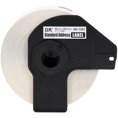 Printer Label, Black/White, Labels/Roll: 400