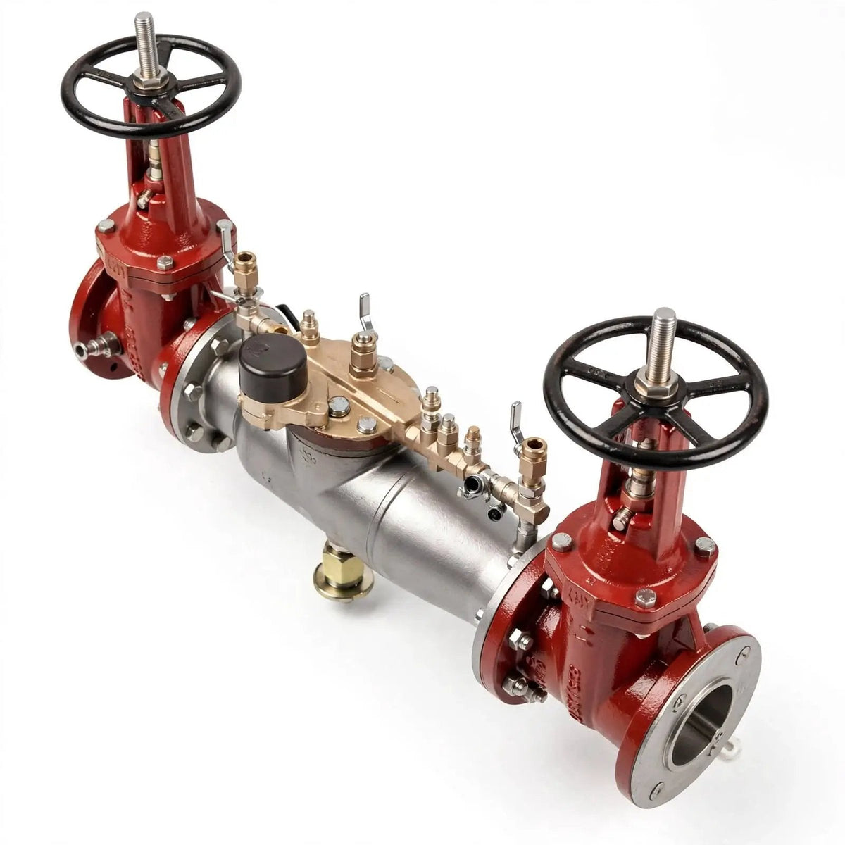 4" Reduced Pressure Backflow Preventer Valve Residential Safety Device