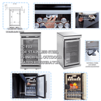 104" 4-Burner 72,000 BTU Silver Outdoor Kitchen Island Grill  with Storage Cabinets & Drawers