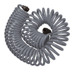 50' Gray Coil Hose w/8-Pattern Plastic Nozzle 27560