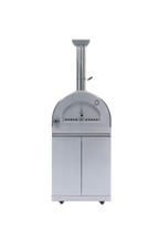 125" 10,8000 BTU 4-Burner Outdoor Kitchen Island Grill with Pizza Oven