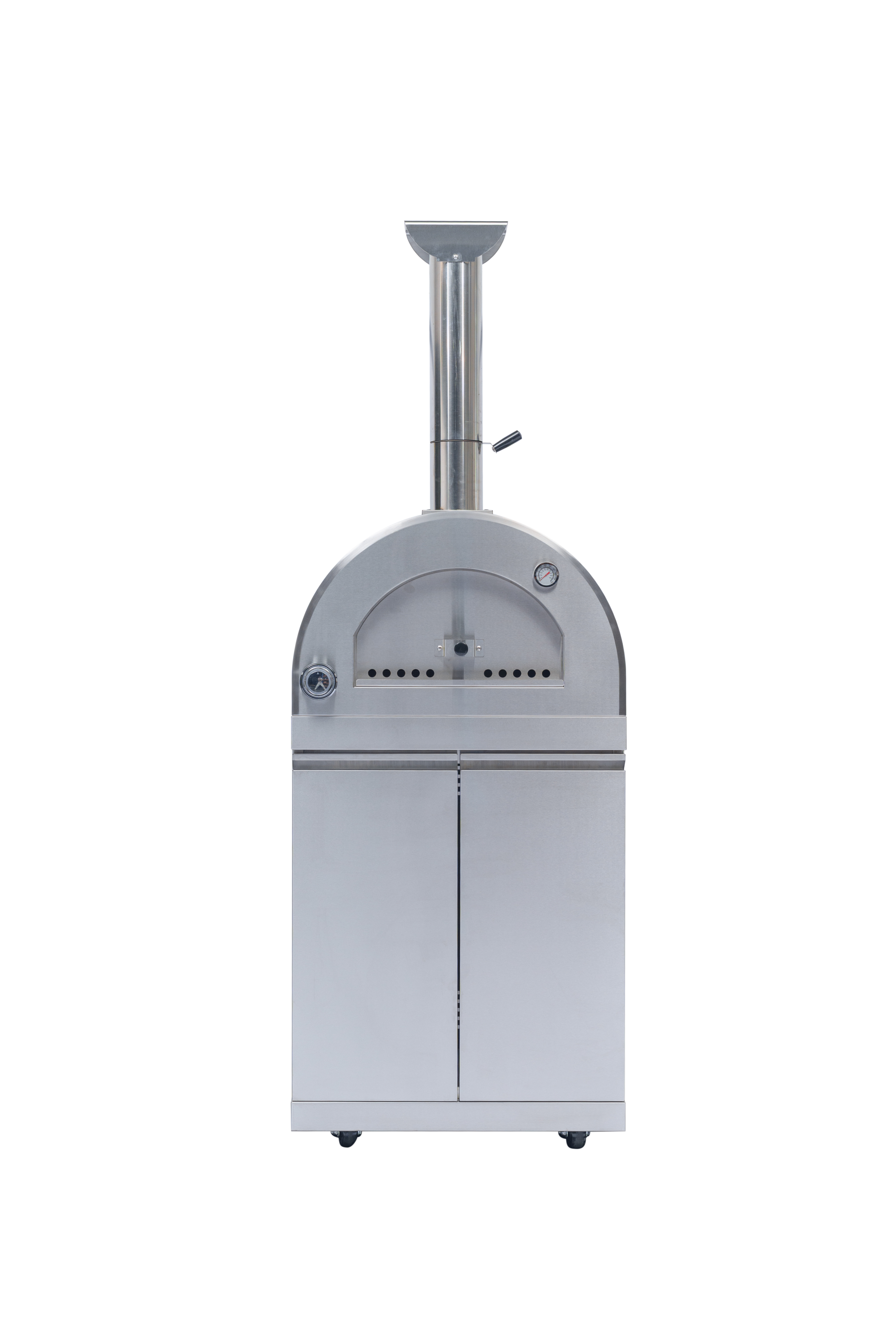 125" 10,8000 BTU 4-Burner Outdoor Kitchen Island Grill with Pizza Oven