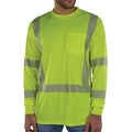 Hi-Vis Shirt,5XL,Lime,Long Sleeve