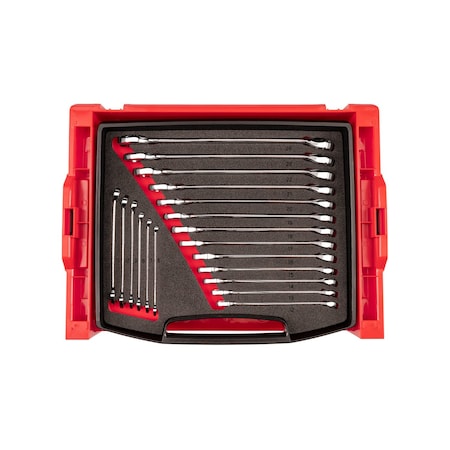 Combination Wrench Set,Steel,19 Tools