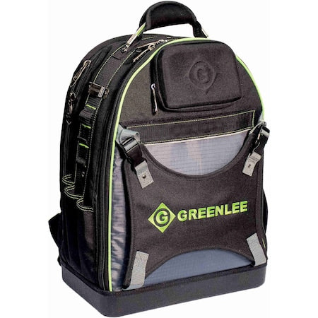 Tool Backpack, Black, Polyester, 30 Pockets
