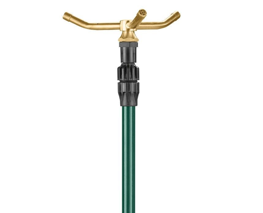 Telescoping High Rise Brass 3-Arm Sprinkler with Step Spike 58288