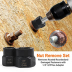 49-Piece Bolt and Screw Extractor Set with Drill Bits for Professional Auto Repair