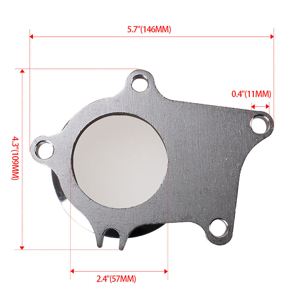 5 Bolt to 3" V-Band Flange Turbo Adaptor Stainless Steel Adapter For T3/T4 Turbo
