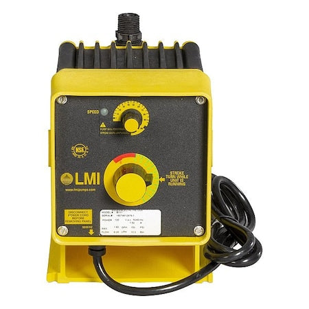 ChemicalMeteringPump,168gpd,PVCHead