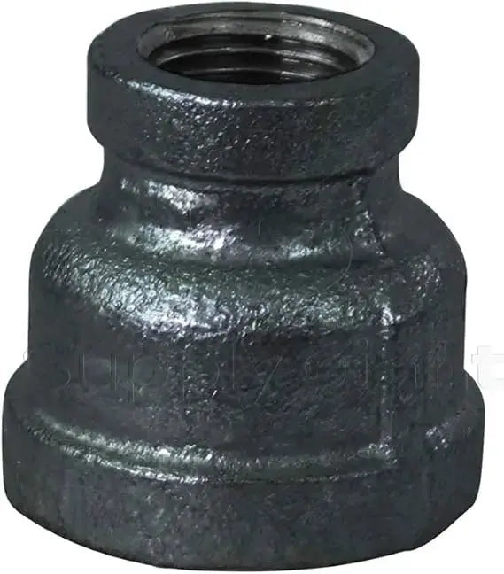 6" X 4" Black Cast Iron Flanged Eccentric Reducer