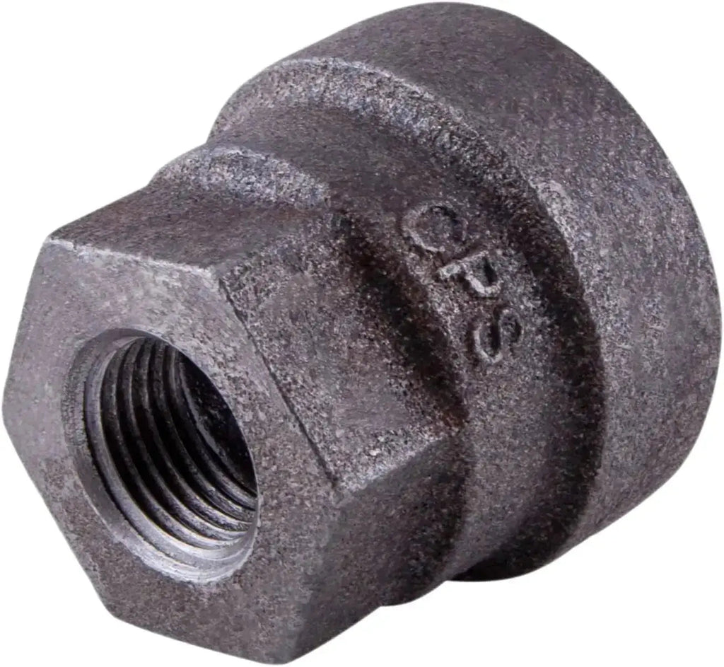 6" X 4" Black Cast Iron Flanged Eccentric Reducer
