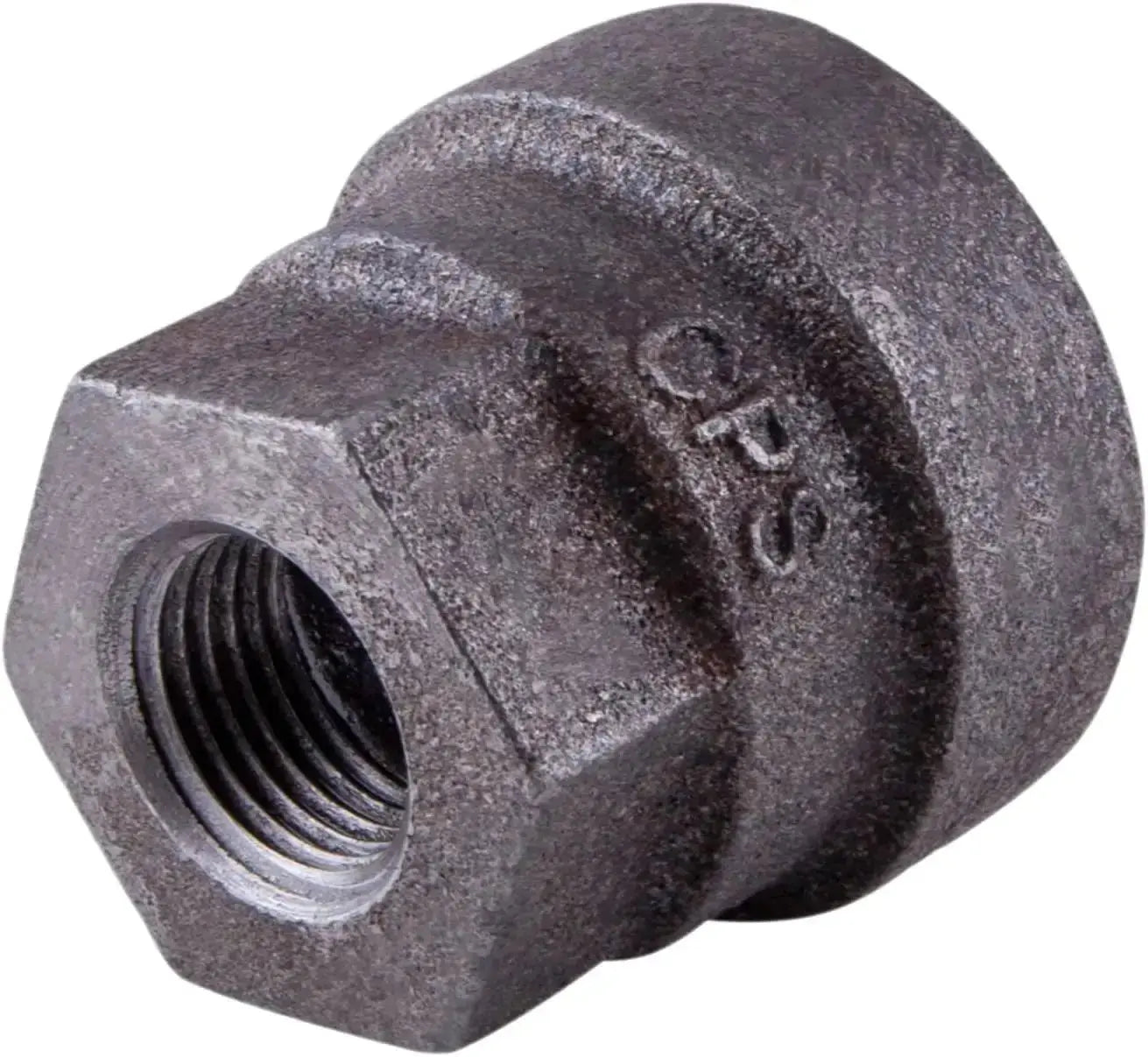 6" X 4" Black Cast Iron Flanged Eccentric Reducer