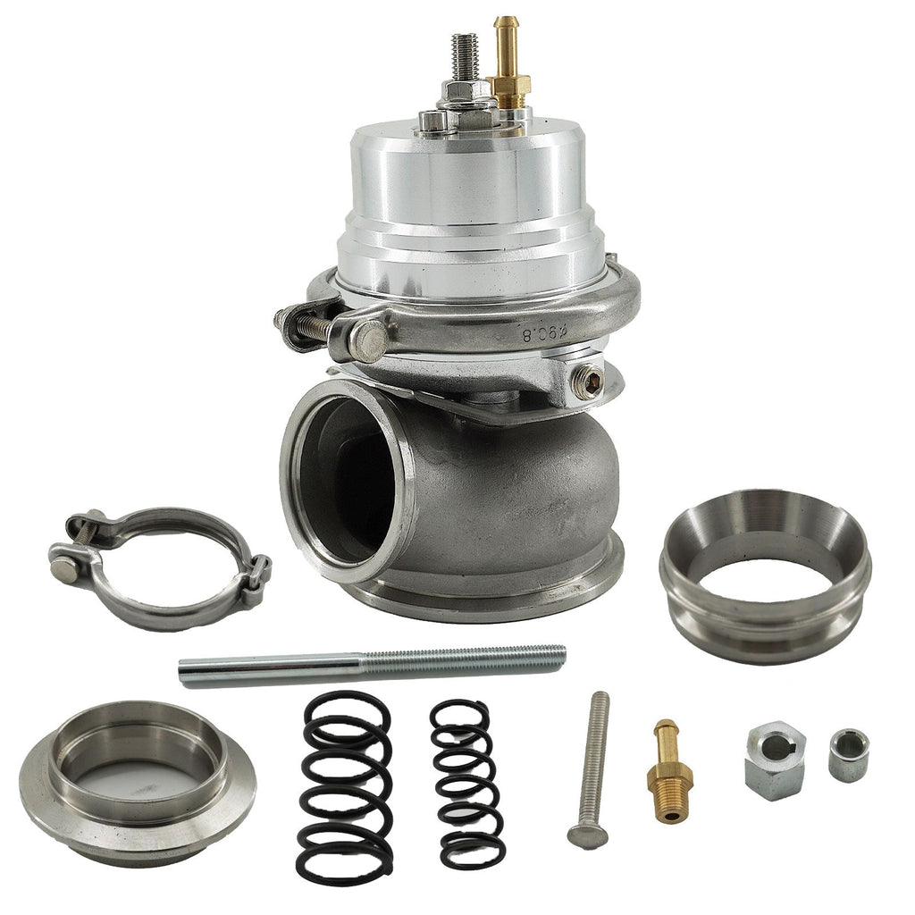 Universal External 12-psi Stubby 60mm Turbo/Charger V-band Wastegate WG w/Spring